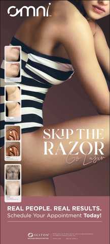 OMNI Hair Removal Retractable Banner Stand