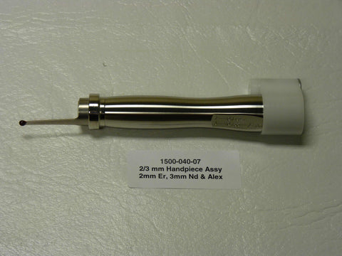 1500-040-07 - 2/3 mm Handpiece Assy, 2mm Er, 3mm Nd & Alex