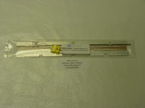 1500-102-25 - Cannula, 14 GA, 250mm, Disposable (pkg. of 1)