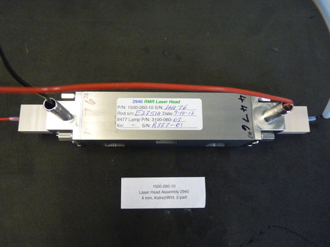1500-260-10 - Laser Head Assembly 2940 - 4 mm, Kalrez/Wht. 2-part