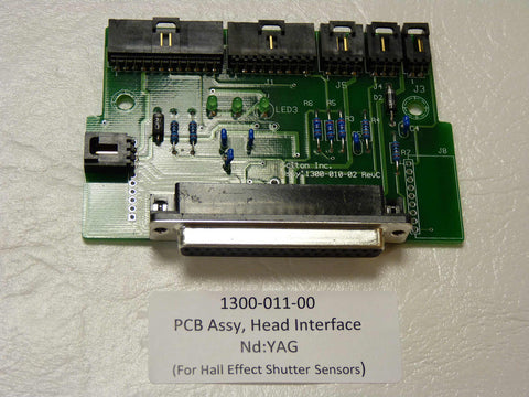 1300-011-00 - PCB Assy, Head Interface, For Hall Effect Shutter