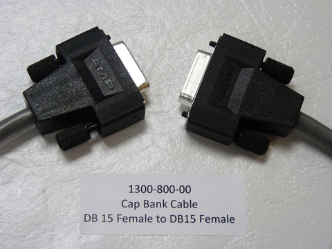 1300-800-00 - Cap Bank Cable, DB 15 Female to DB15 Fem