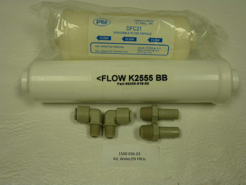 OBSOLETE PART - 1500-036-03 - Kit, Water / DI FRUs, Water Filter FRU & DI Ca