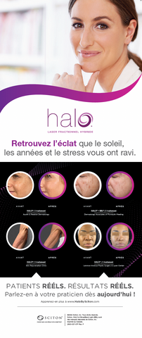 Bannière Halo (Laser fractionnel hybride) 34.4 x 78.7 po