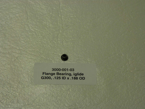 3000-001-03 - Flange Bearing, iglide, G300, .125 ID x .188 OD