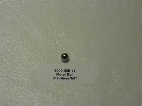 3000-005-11 - Metal Ball, Stainless 3/8"