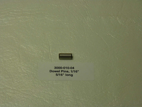 3000-010-04 - Dowel Pins, 1/16", 5/16" long