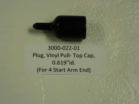 3000-022-01 - Plug, Vinyl pull-top cap, .615" id