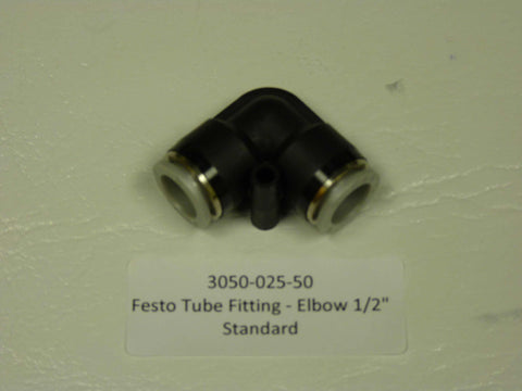 3050-025-50 - Festo Fitting - Elbow, 1/2" Standard Elbow Tube
