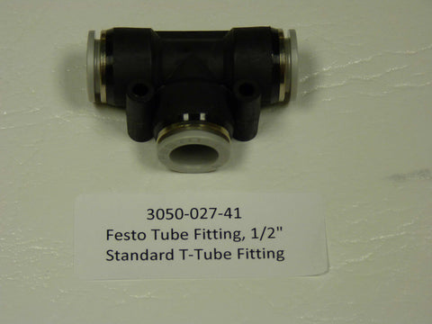 3050-027-41 - Festo Fitting - Tee, 1/2" Standard T-Tube Fit