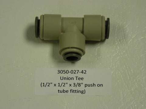 3050-027-42 - Festo Fitting - Tee, 1/2" x 1/2" x 3/8" push