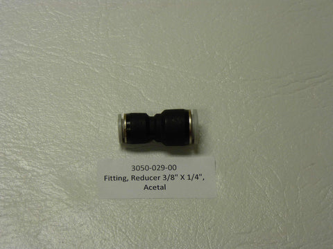 3050-029-00 - Fitting - Reducer, 3/8" to 1/4" Acetal