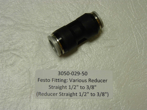 3050-029-50 - Festo Fitting, Reducer Straight 1/2" t