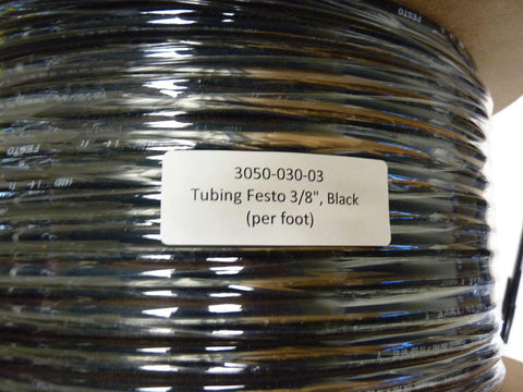3050-030-03 - Tubing Festo, 3/8" Black hose tubing (PER FOOT)