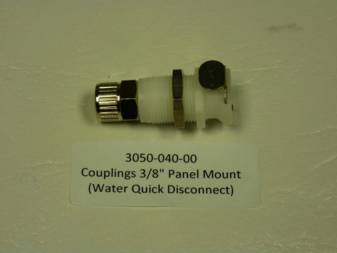 3050-040-00 - Couplings 3/8" Panel Mou, Water Quick Disconnect