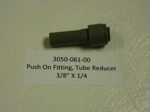 3050-061-00 - Push on fitting, Tube Reducer 3/8 stem x 1/4