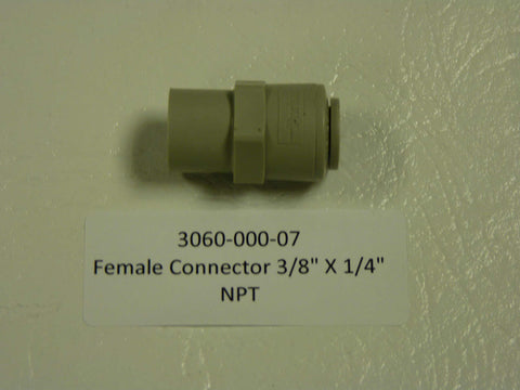 3060-000-07 - Parker Plastic Fitting, Female Connector 3/8"Tub