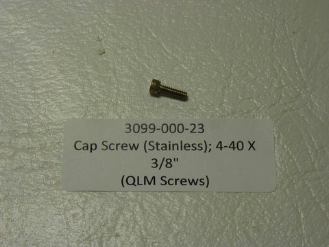 3099-000-23 - Cap Screw (Stainless), 4-40 3/8"