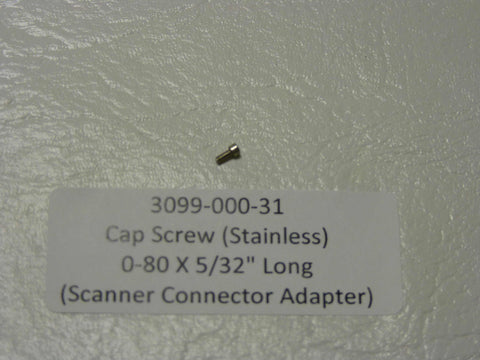 3099-000-31 - Cap Screw (Stainless), 0-80  x  5/32" long