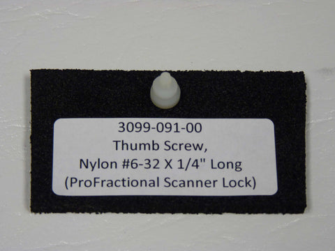 3099-091-00 - Thumb Screw, Nylon,, #6-32 x 1/4" long