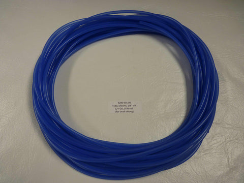 3200-501-00 - Tubing, Silicone, 1/8"id x 1/4" od (PER INCH)