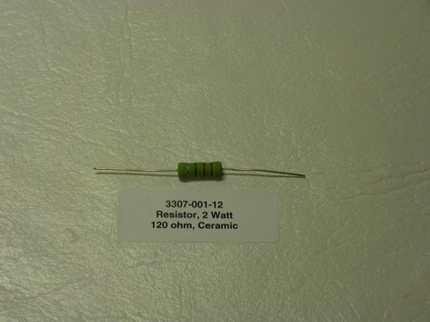3307-001-12 - Resistor, 2 Watt, 120 ohm, Ceramic