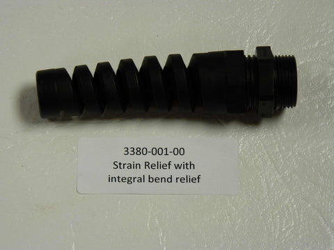 3380-001-00 - Strain Relief, w/ intergral bend relief
