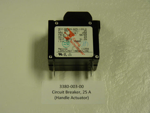 3380-003-00 - Circuit Breaker, Handle Actuator 25 Amp
