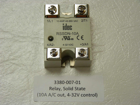 3380-007-01 - Relay, SSR, 10 A AC Out, 4 - 32 V Co