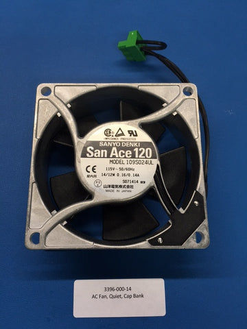 3396-000-14 - AC Fan, Quiet, 115V