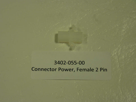 3402-055-00 - Connector, Plug, Power -, 2 pin