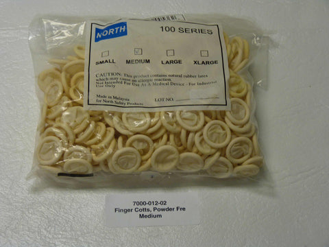 7000-012-02 - Finger Cotts, Powder Fre, Medium