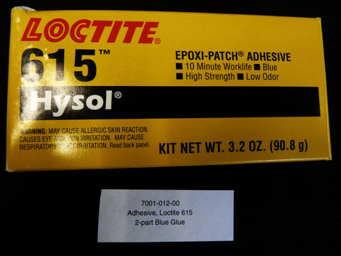 7001-012-00 - Adhesive, Loctite 615 - 2-Part Blue Glue
